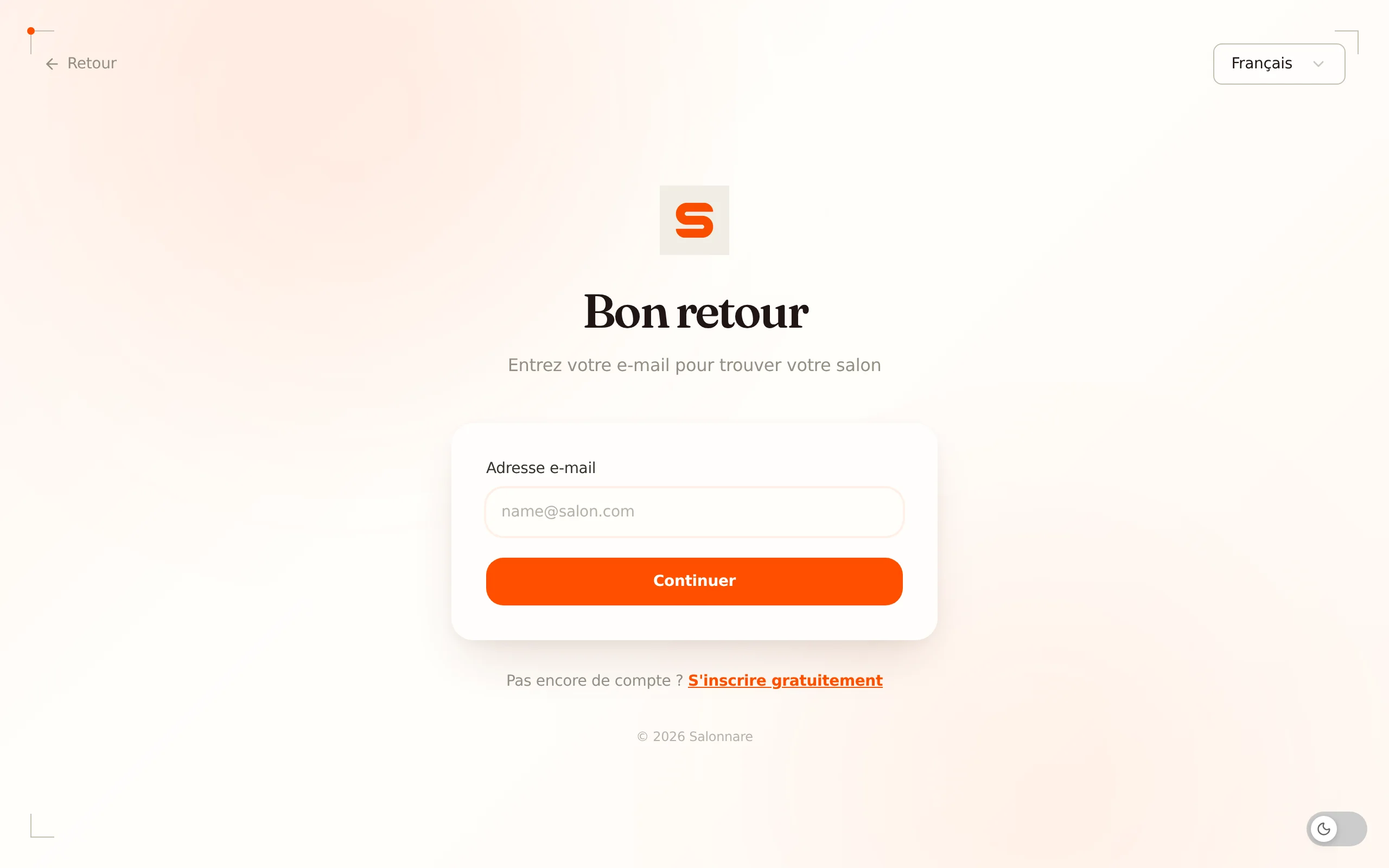 L’écran des paramètres avec ses onglets